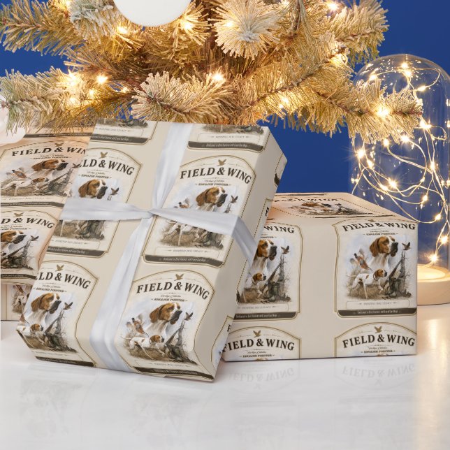 English Pointer   Wrapping Paper (Holidays)