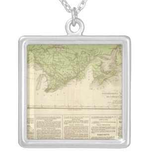 English possessions silver plated necklace