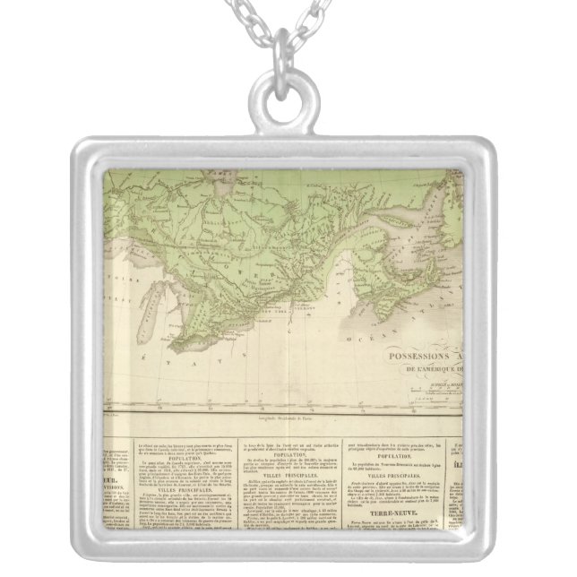 English possessions silver plated necklace (Front)