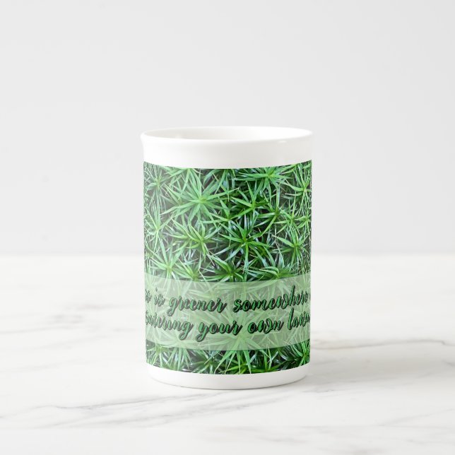 English proverbs about own business bone china mug (Front)