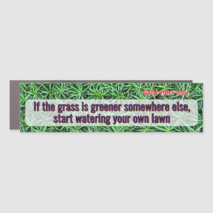 English proverbs about own business car magnet