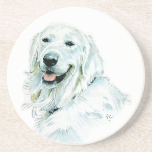 English Retriever Drink Coaster
