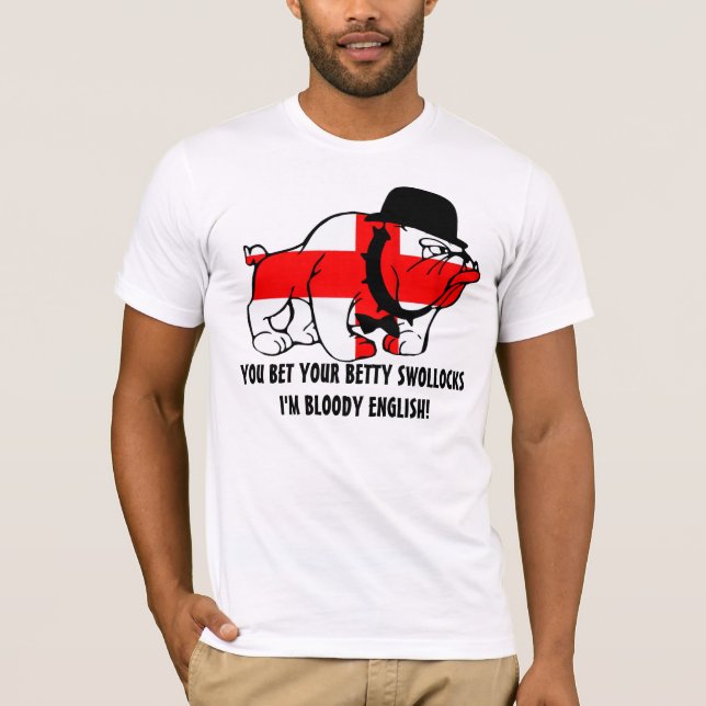 English Rhyming slang English flag T-Shirt (Front)