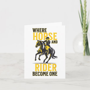English Riding Equestrian Funny Saying Horse Sport Card