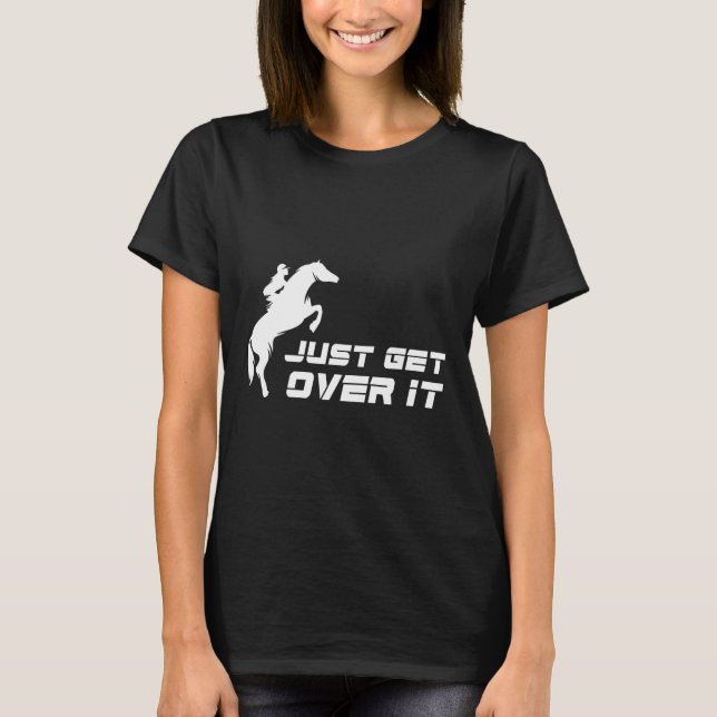 English Riding Hunter Jumper Girl Horseback Riding T-Shirt (Front)