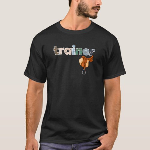 English Riding Hunter Jumper Horse Trainer Equestr T_Shirt