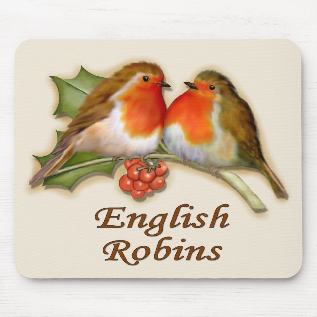 English Robins Mouse Pad (Front)