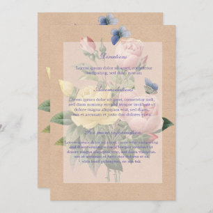 English Rose Garden Wedding Invitation