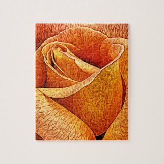 English Rose Macro Floral flower Close Up Petals Jigsaw Puzzle