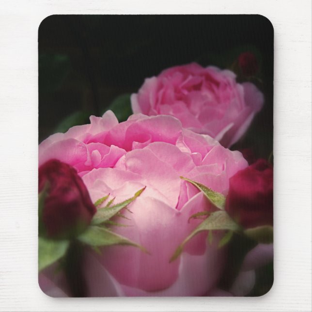 English Roses In Pink Mouse Pad (Front)