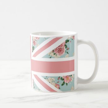 English Roses Union Jack Flag Coffee Mug by AnyTownArt at Zazzle