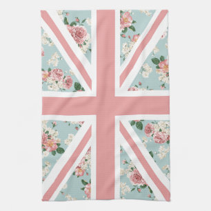English Roses Union Jack Flag Towel