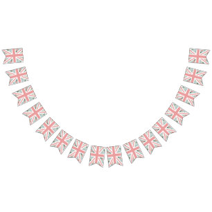 English Roses Union Jack Party Bunting Flags