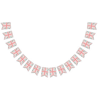 English Roses Union Jack Party Bunting Flags