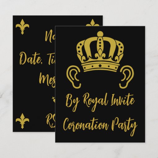 English Royal Coronation King Charles Party Invitation Zazzle