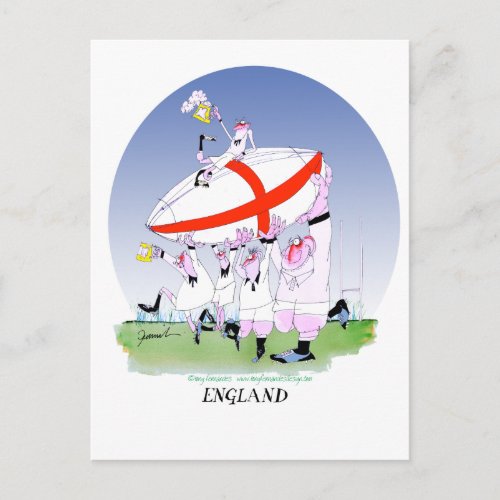 english rugby cheers tony fernandes postcard