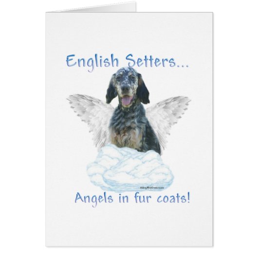 English Setter Angel Cards (Front)