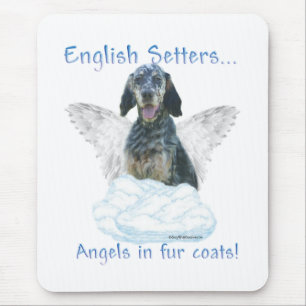 English Setter Angel Mouse Pad