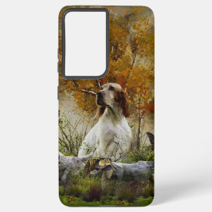 English setter, art  samsung galaxy s21 ultra case