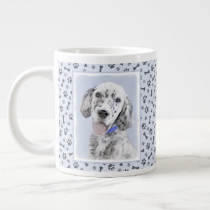 English Setter Blue Belton Painting Dog Art Giant Coffee Mug