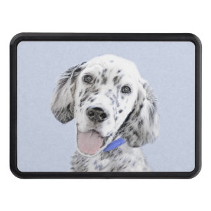 English Setter Blue Belton Painting Dog Art Hitch Cover