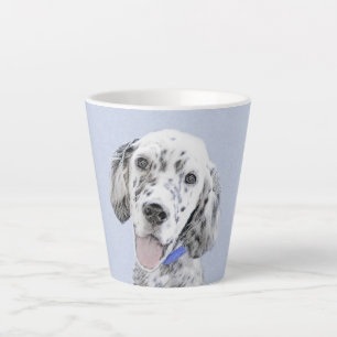 English Setter Blue Belton Painting Dog Art Latte Mug