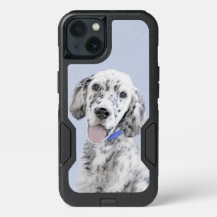 English Setter Blue Belton Painting Dog Art iPhone 13 Case