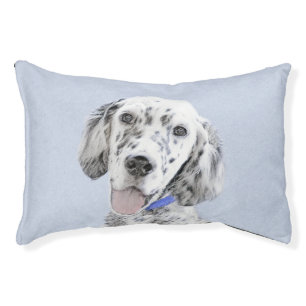 English Setter Blue Belton Painting Dog Art Pet Bed