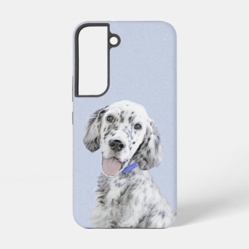 English Setter Blue Belton Painting Dog Art Samsung Galaxy S22 Case