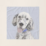 English Setter Blue Belton Painting Dog Art Scarf<br><div class="desc">English Setter dog portrait, original painting. We specialize in cute and funny original art. Buy this for yourself or as a great gift for your Blue English Setter loving friends. Be creative - click on CUSTOMIZE to add/remove/change text, resize the picture, change colors or anything else the customization tool will...</div>