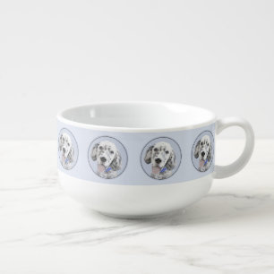 English Setter Blue Belton Painting Dog Art Soup Mug