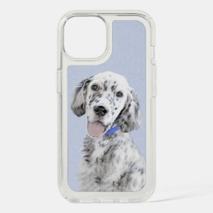 English Setter Blue Belton Painting Dog Art iPhone 15 Case