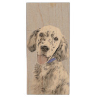 English Setter Blue Belton Painting Dog Art