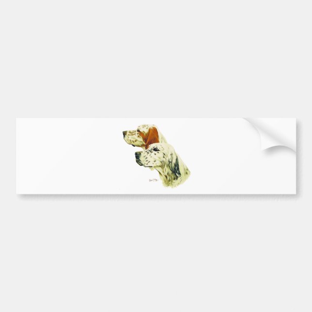 English Setter Bumper Sticker (Front)