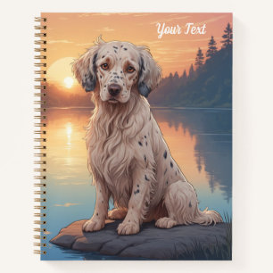English Setter by Lake Notebook
