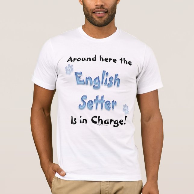 English Setter Charge T-Shirt (Front)