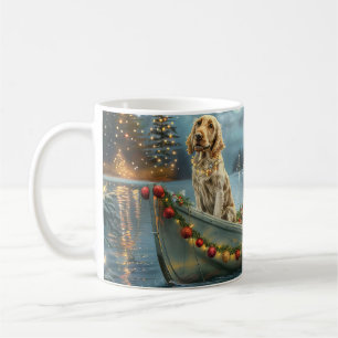 English Setter Christmas Festive Voyage Coffee Mug