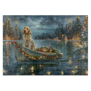English Setter Christmas Festive Voyage Cutting Board