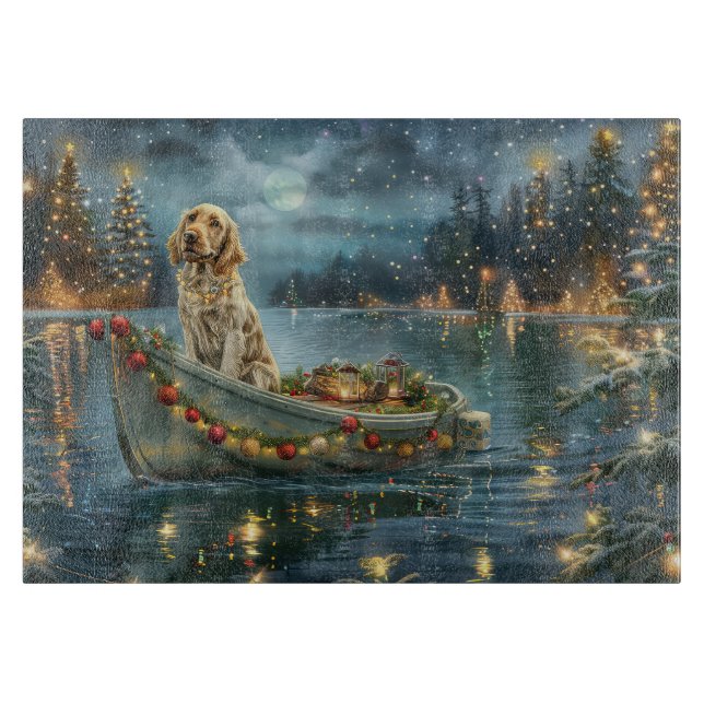 English Setter Christmas Festive Voyage  Cutting Board (Front)