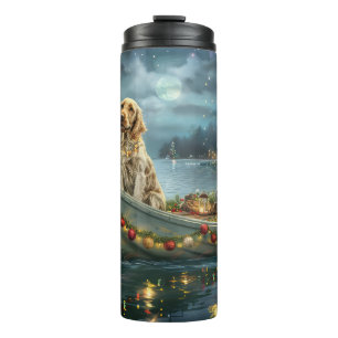 English Setter Christmas Festive Voyage  Thermal Tumbler