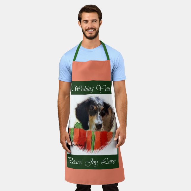 English Setter Christmas Gifts Apron (Worn)