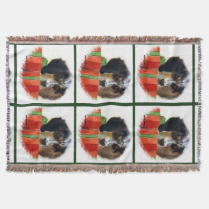 English Setter Christmas Throw Blanket