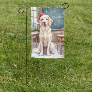 English Setter Cozy Classroom Teacher Santa Garden Flag