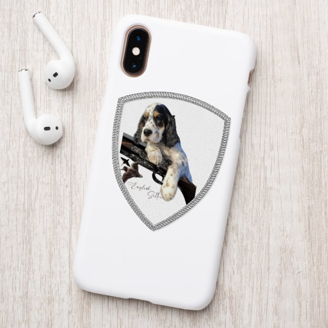 English Setter, cute puppy   Patch (On Phone Back)