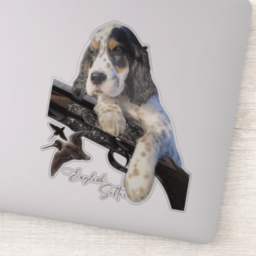 English Setter cute puppy   Sticker