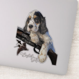English Setter, cute puppy  Sticker