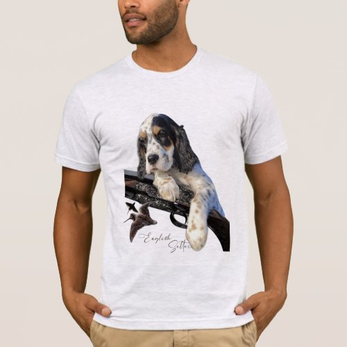 English Setter cute puppy  T_Shirt