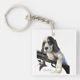 English Setter, cute puppy  T-Shirt Trucker Hat Keychain