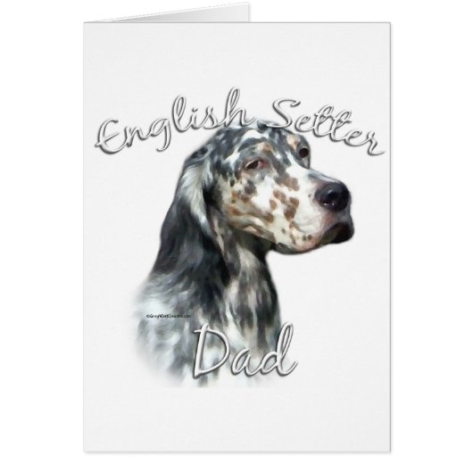 English Setter Dad 2 Cards (Front)