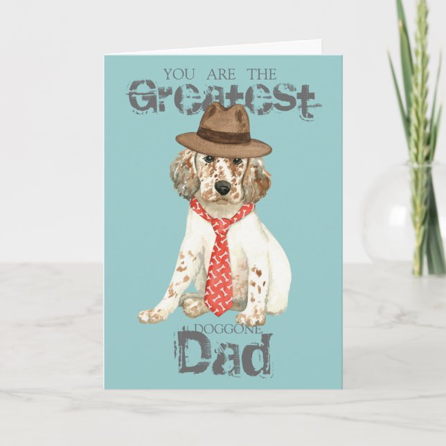 English Setter Dad Card (Front)